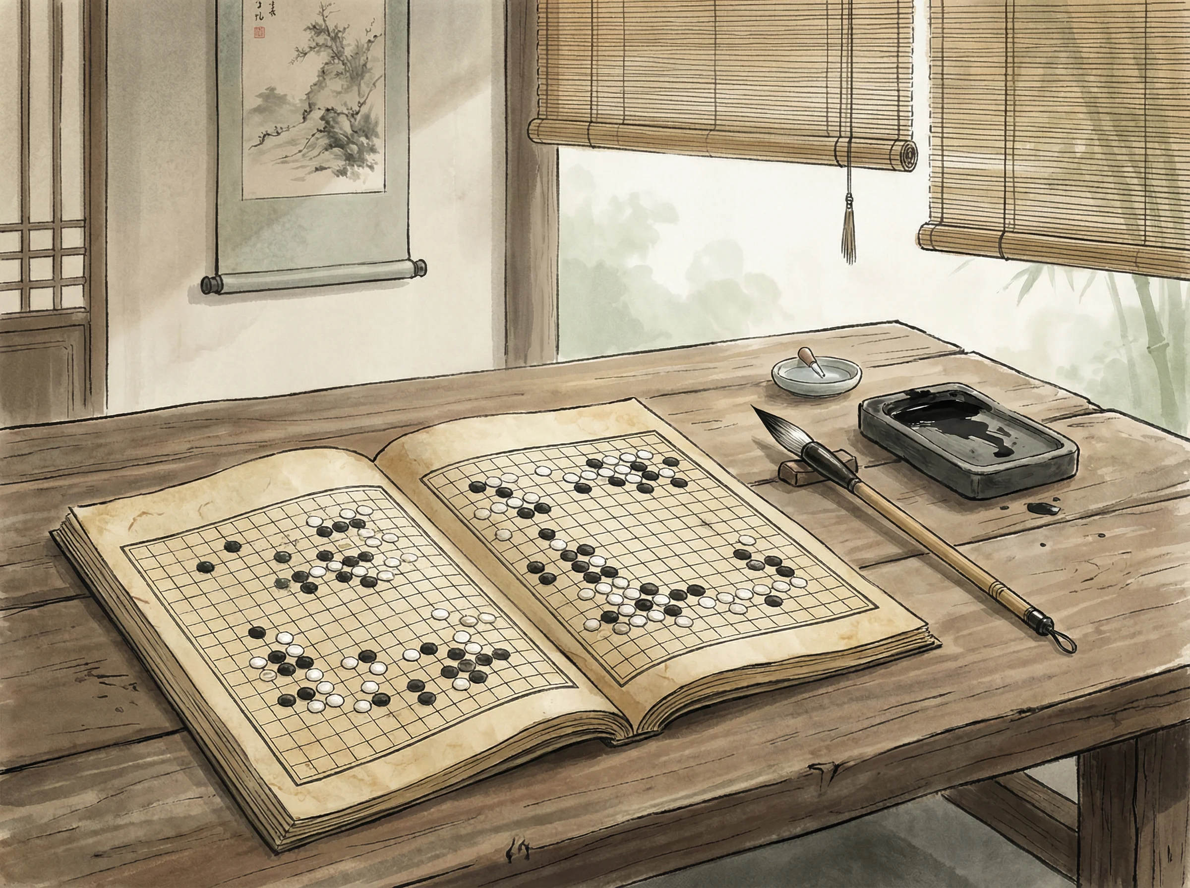 古籍《弈理指归图》封面，探索 问鼎棋牌 奥秘